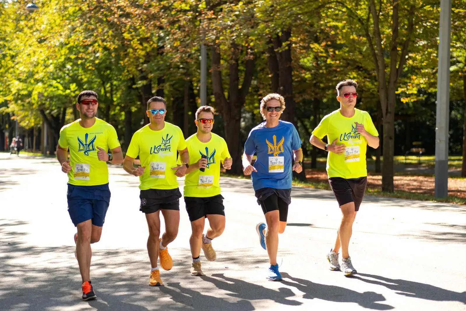 Runners in the streets of Vienna